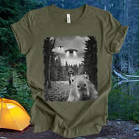 Capybara UFO Bigfoot crew neck short sleeve tee