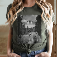 Capybara UFO Bigfoot crew neck short sleeve tee