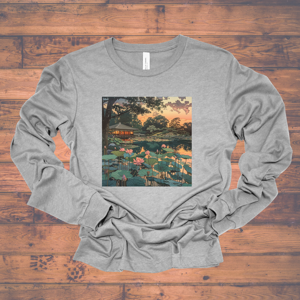 Japanese Woodblock long sleeve tee
