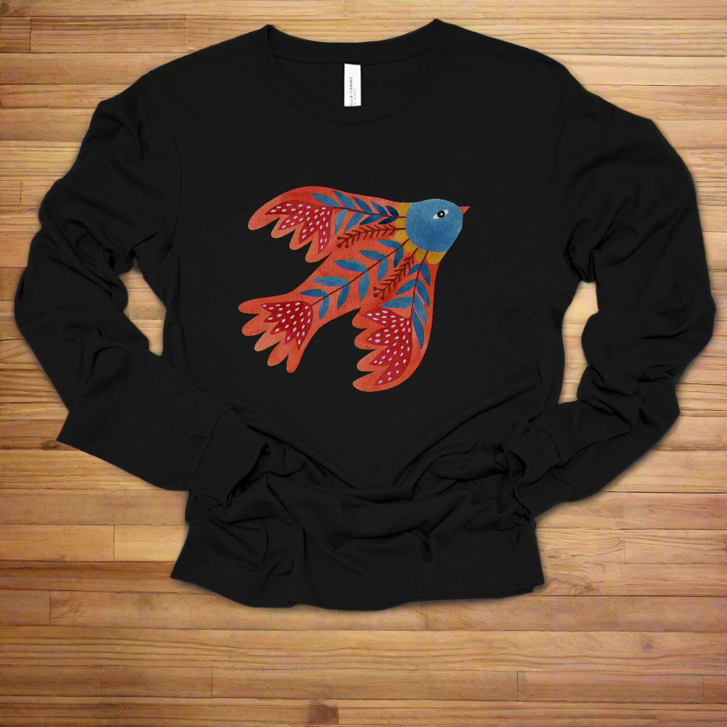 Red Bird long sleeve tee