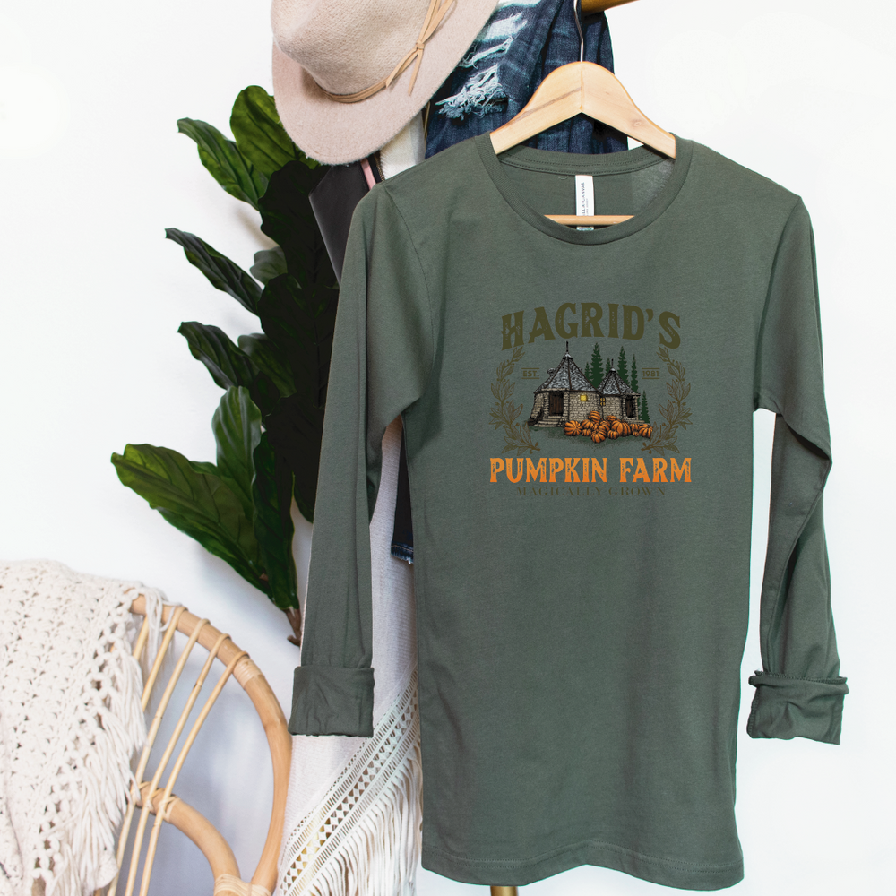 Hagrid’s Pumpkin Farm long sleeve tee