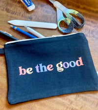 Be The Good zippered hemp pouch (black)