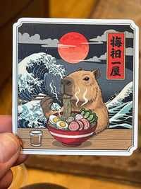 Capybara Ramen sticker