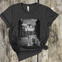 Capybara UFO Bigfoot crew neck short sleeve tee
