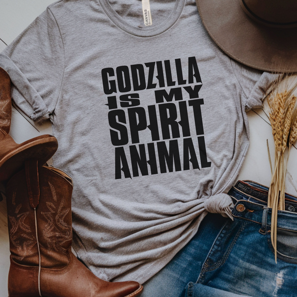 Godzilla Is My Spirit Animal short sleeve tee