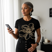 Golden Flower short sleeve tee