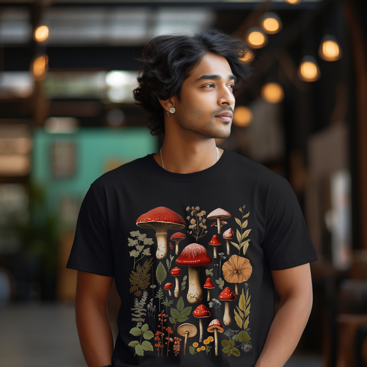 Vintage Mushrooms short sleeve tee