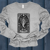 Mermaid Tarot Card long sleeve tee