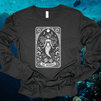 Mermaid Tarot Card long sleeve tee