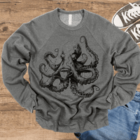 Octopus Coffee light-weight sweatshirt crew neck