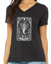 Mermaid Tarot short sleeve V-neck tee