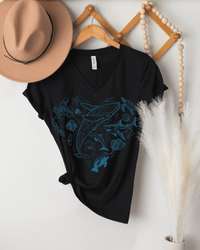 Sealife short sleeve V-neck tee