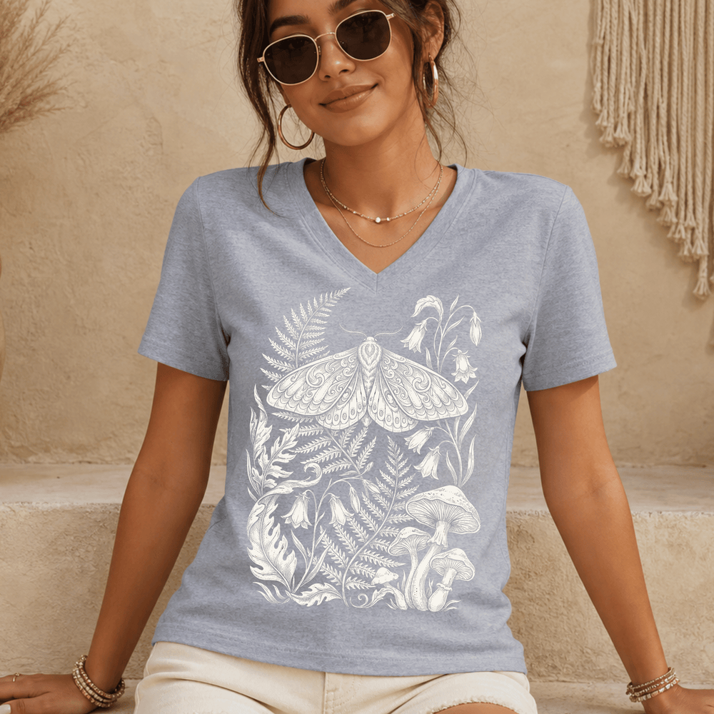Golden Moth women's relaxed fit short sleeve V-neck tee