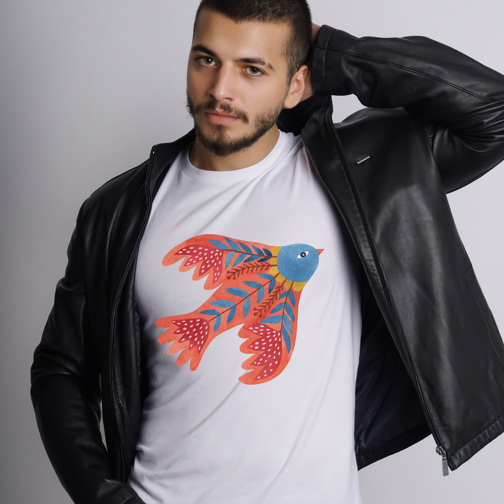 Red Bird long sleeve tee