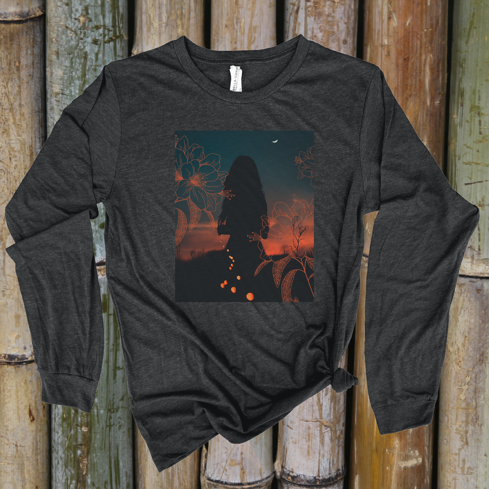 Moonflower Woman long sleeve tee