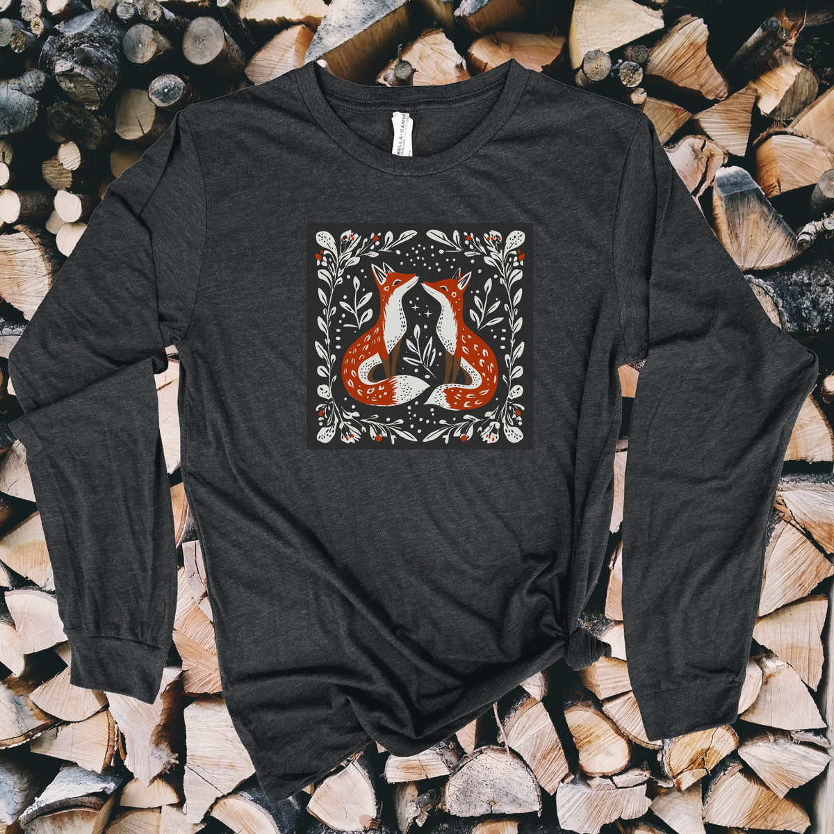 Nordic Foxes long sleeve tee