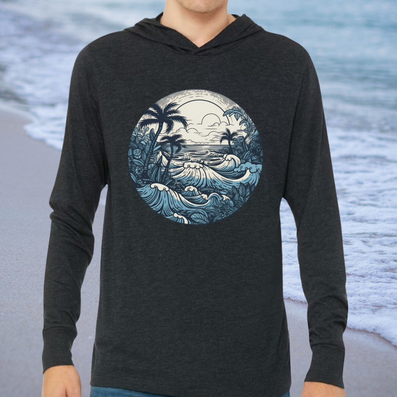 Retro Blue Surf hoodie