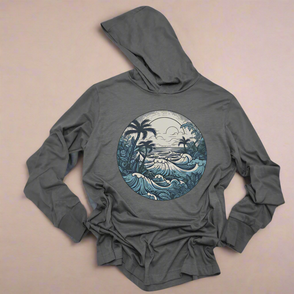 Retro Blue Surf hoodie