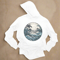 Retro Blue Surf hoodie