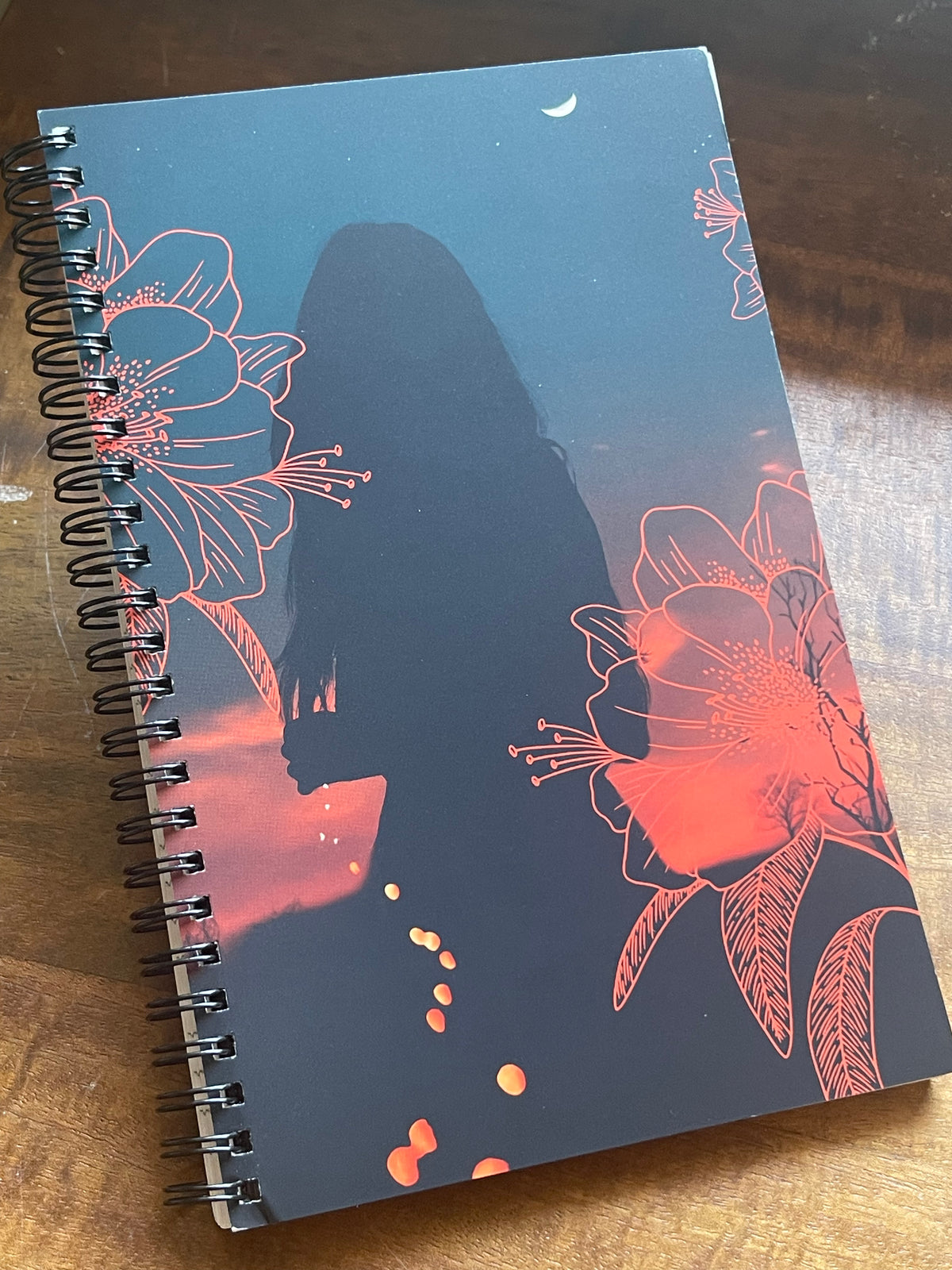 Moonflower Woman notebook