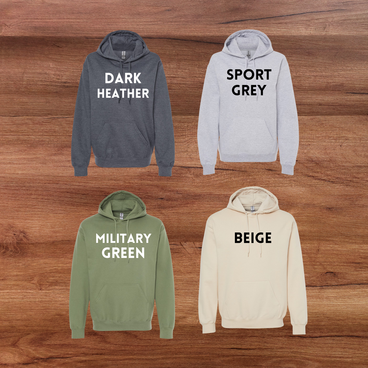Tribal Salmon hooded sweatshirt