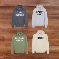 Tribal Salmon hooded sweatshirt