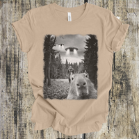Capybara UFO Bigfoot crew neck short sleeve tee
