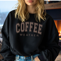 Coffee Weather crew neck sweatshirt