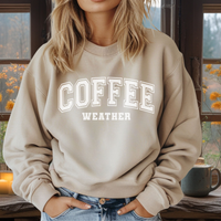 Coffee Weather crew neck sweatshirt
