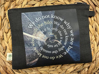 Silo zippered hemp pouch (black)