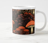 Red Mushrooms jumbo mug