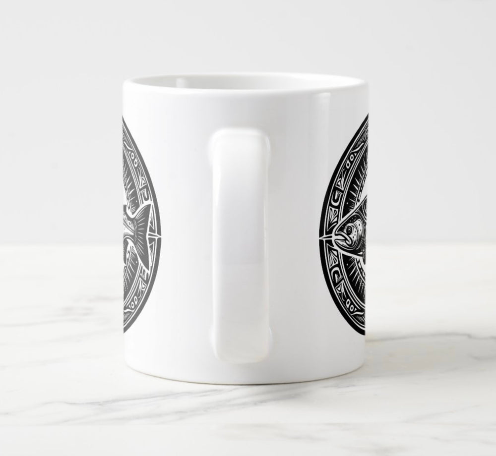 Tribal Salmon jumbo mug