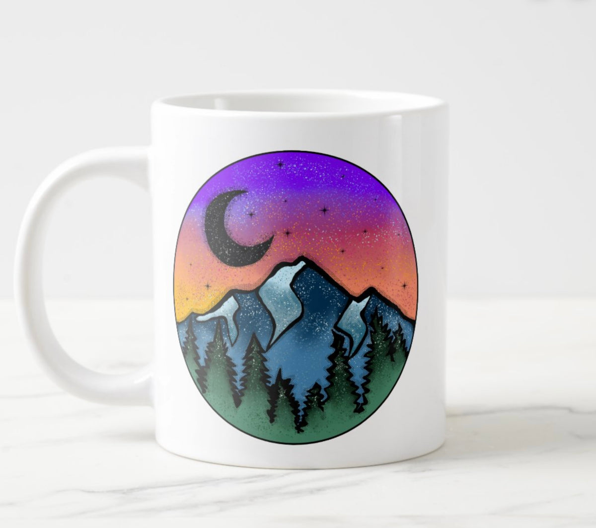 Moon Mountain jumbo mug