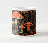 Red Mushrooms jumbo mug