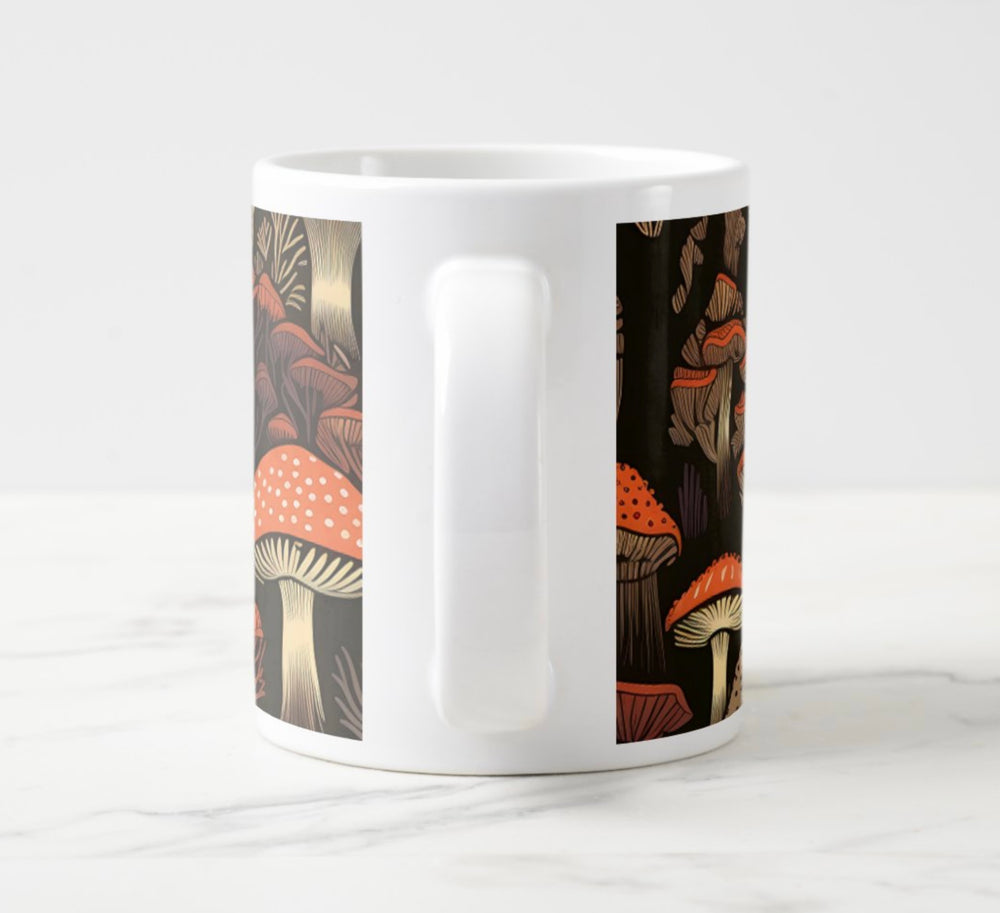 Red Mushrooms jumbo mug