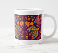 Purple Birds jumbo mug