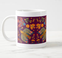 Purple Birds jumbo mug