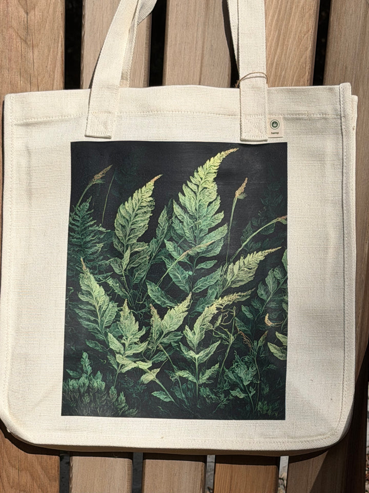 Ferns hemp-blend tote (natural)