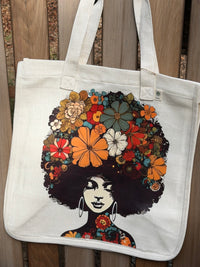 Girl Power hemp-blend tote (natural)