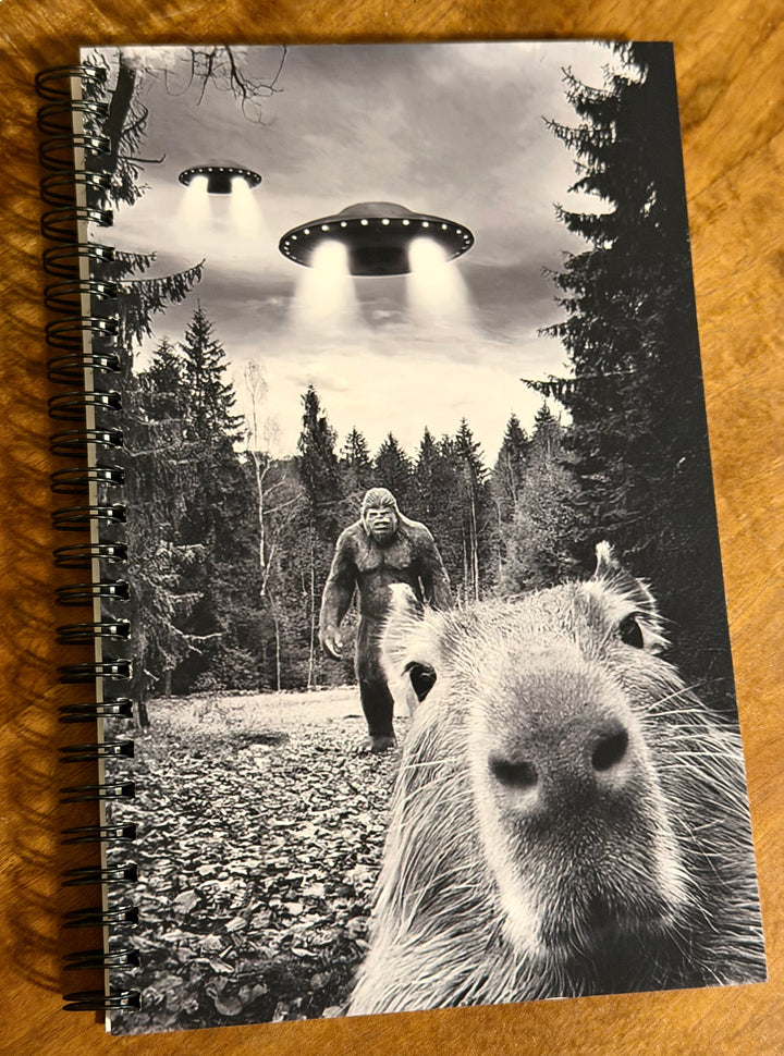 Capybara UFO Bigfoot notebook