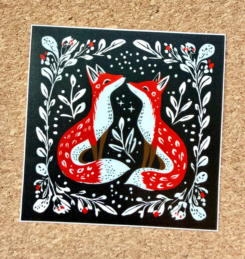 Nordic Foxes sticker