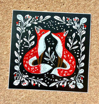 Nordic Foxes sticker