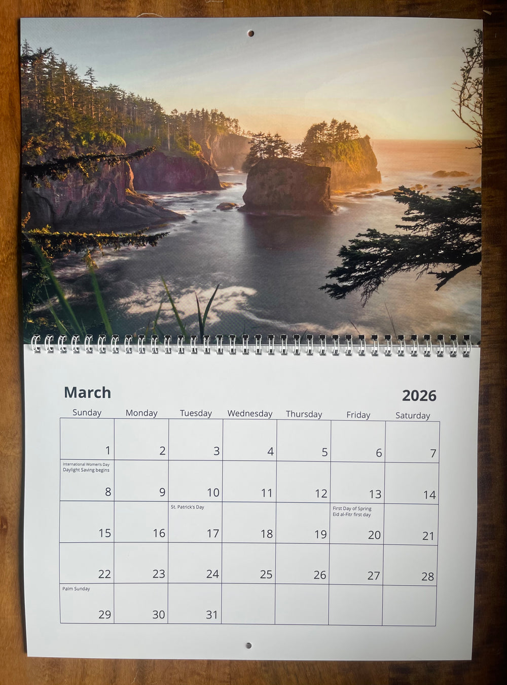 Waterscapes 2026 wall calendar