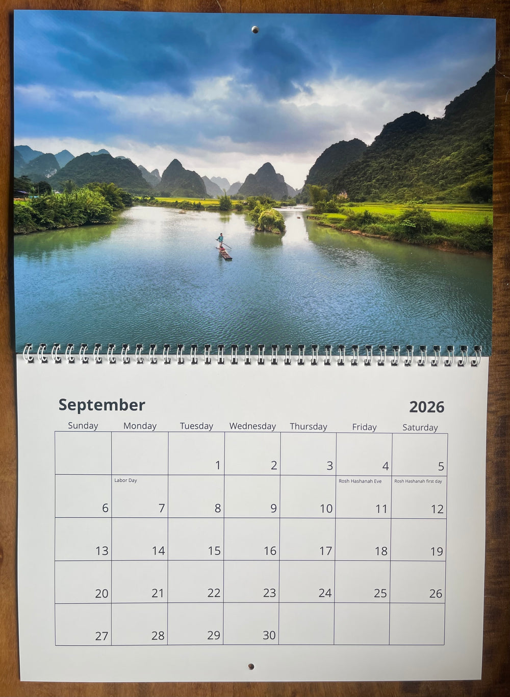 Waterscapes 2026 wall calendar
