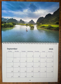 Waterscapes 2026 wall calendar
