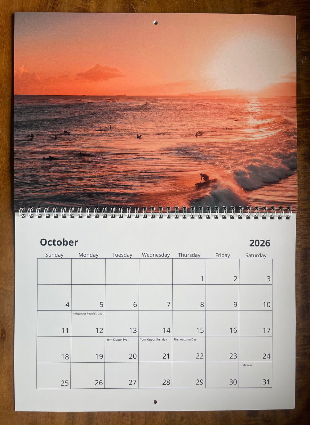 Waterscapes 2026 wall calendar