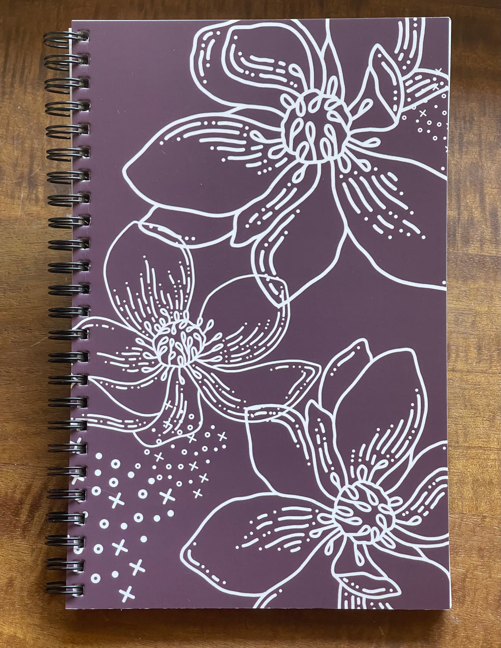 Purple Flowers notebook