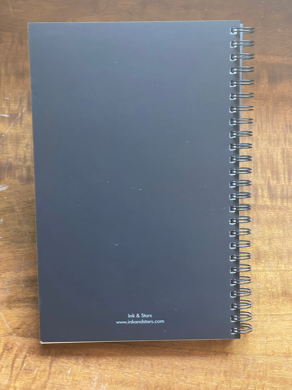 Back cover of notebook.