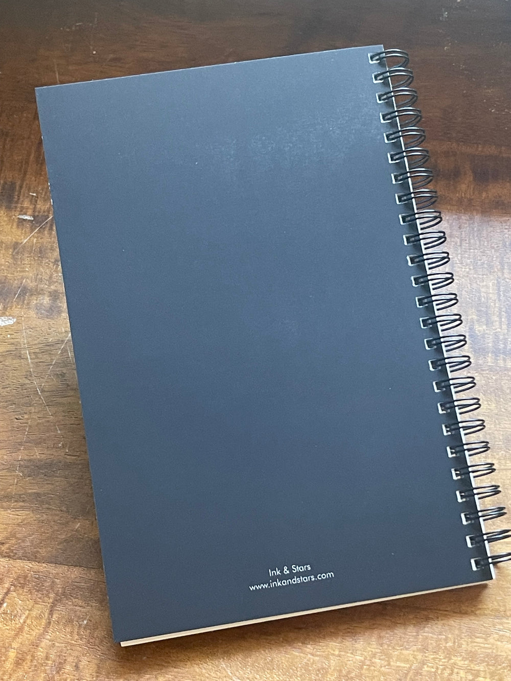 Back cover of notebook.