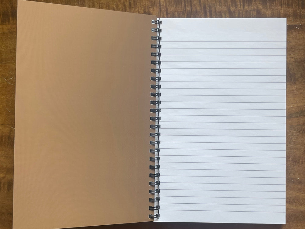Inside of notebook cover.